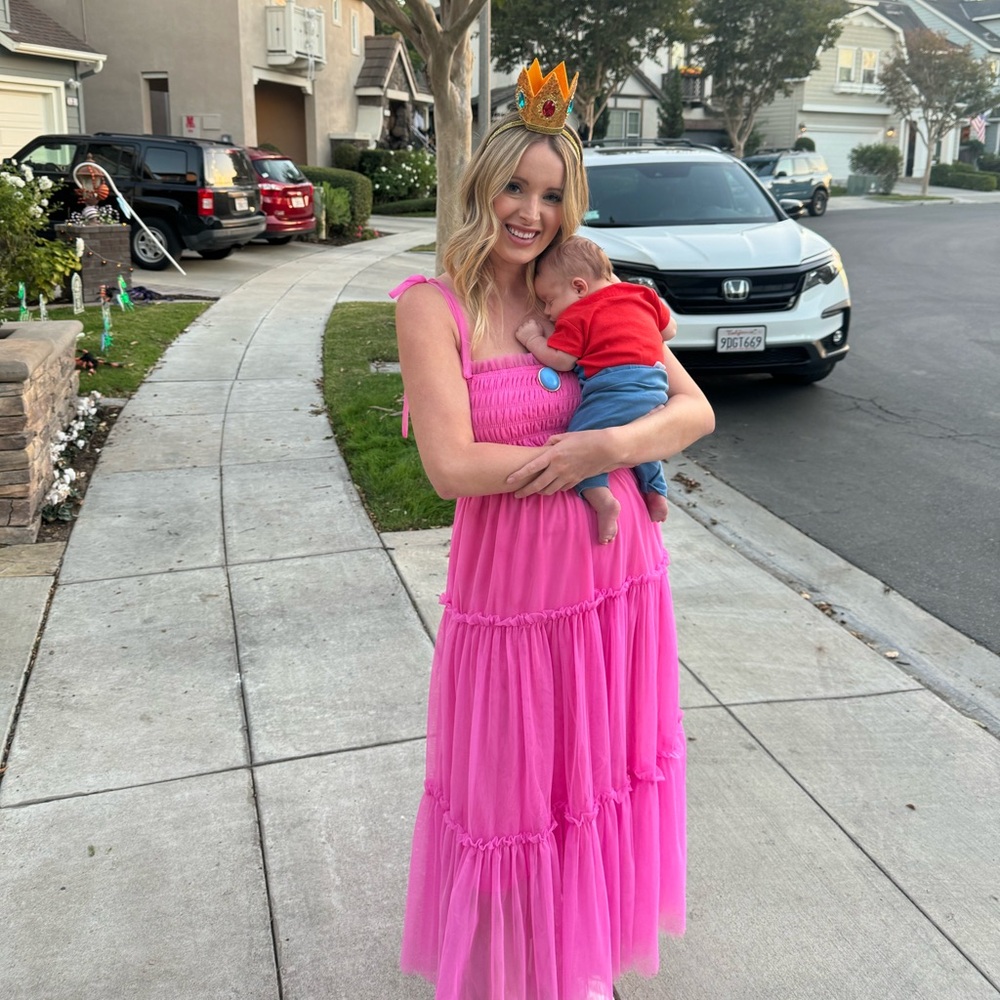Pink Midi Dress